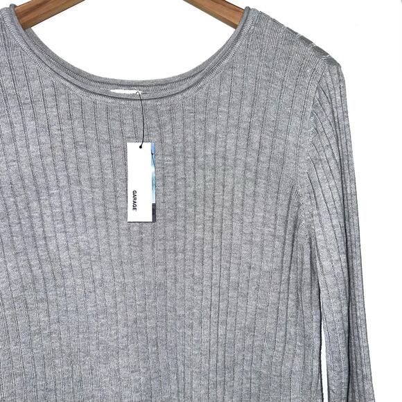 NWT Garage Semi-Fitted Sweater Tunic in Moonlight Melange Size Large - Picture 2 of 11
